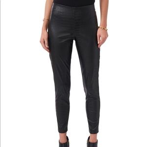 Vince Camuto Croc Pull-On Faux Leather Leggings M
